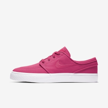 Nike SB Zoom Stefan Janoski Canvas - Skate Sko - Pink/Gul | DK-15041